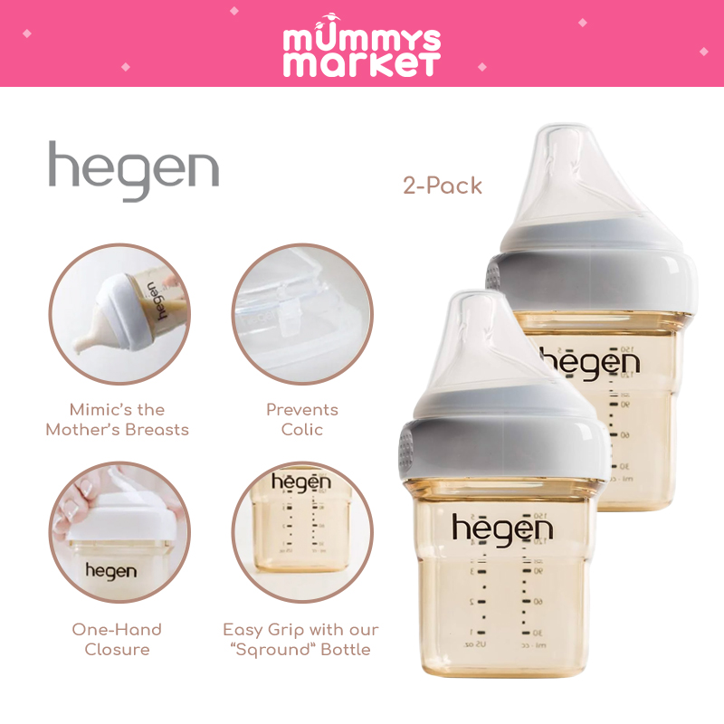 Hegen PCTO™ 150ml/5oz Feeding Bottle PPSU (2-Pack)